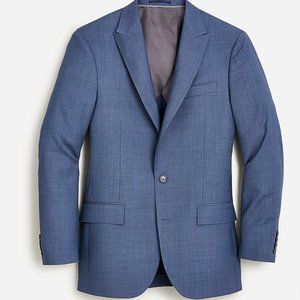 J Crew Harbor Blue Ludlow Slim-fit Suit Jacket- 38 Short